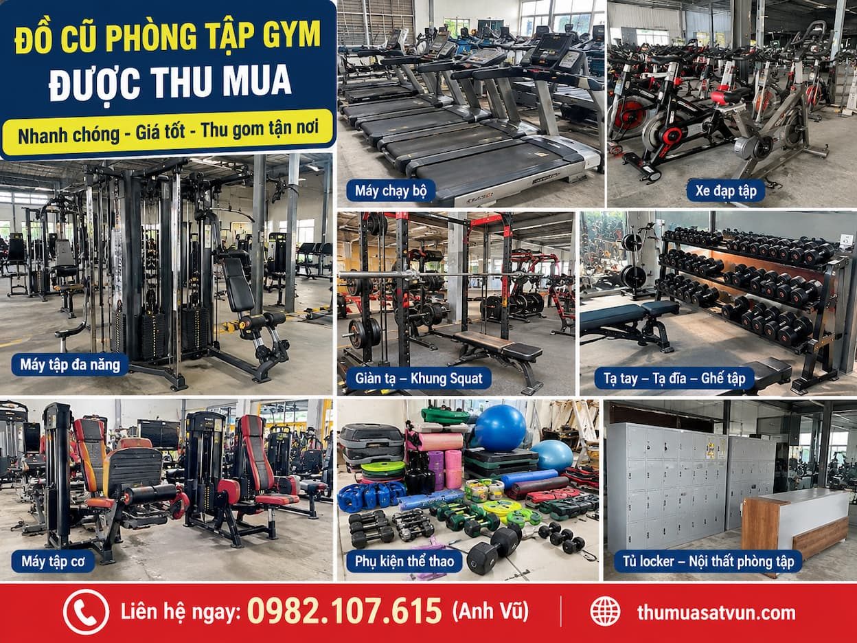 Thu Mua phòng tập Gym trọn gói